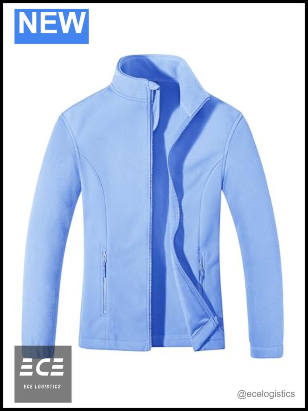 Women's Fleece Jacket Zip Up Lightweight Warm Coat with Pockets